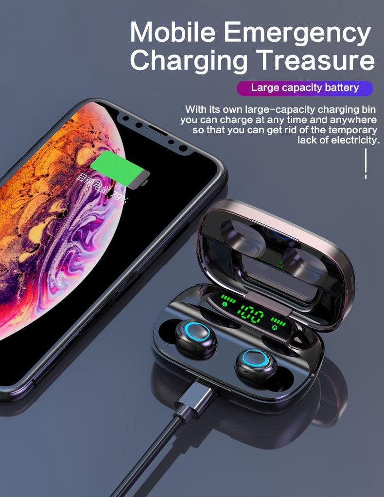 السماعة لاسلكية ضد الماء مع شاحن لهاتفك 2024 - Image 3