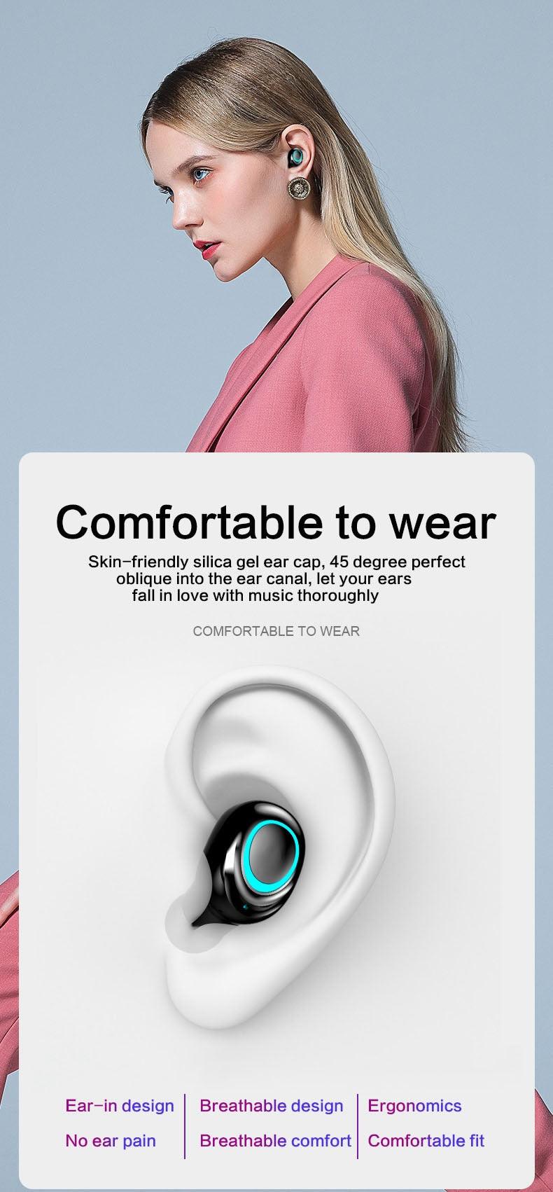 السماعة لاسلكية ضد الماء مع شاحن لهاتفك 2024 - Image 5